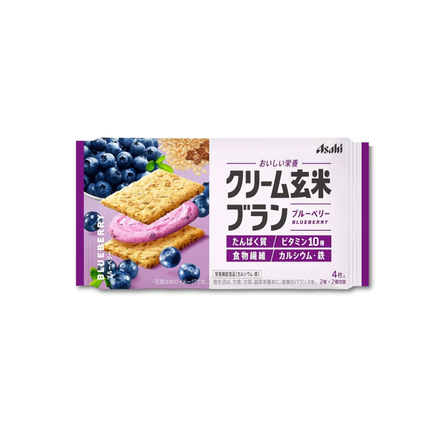 Asahi Cream Genmai Bran Blueberry (Japan)