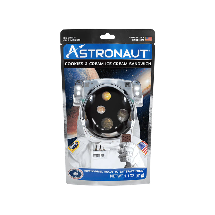 Astronaut Food Cookies and Cream Ice Cream Sandwich (USA)