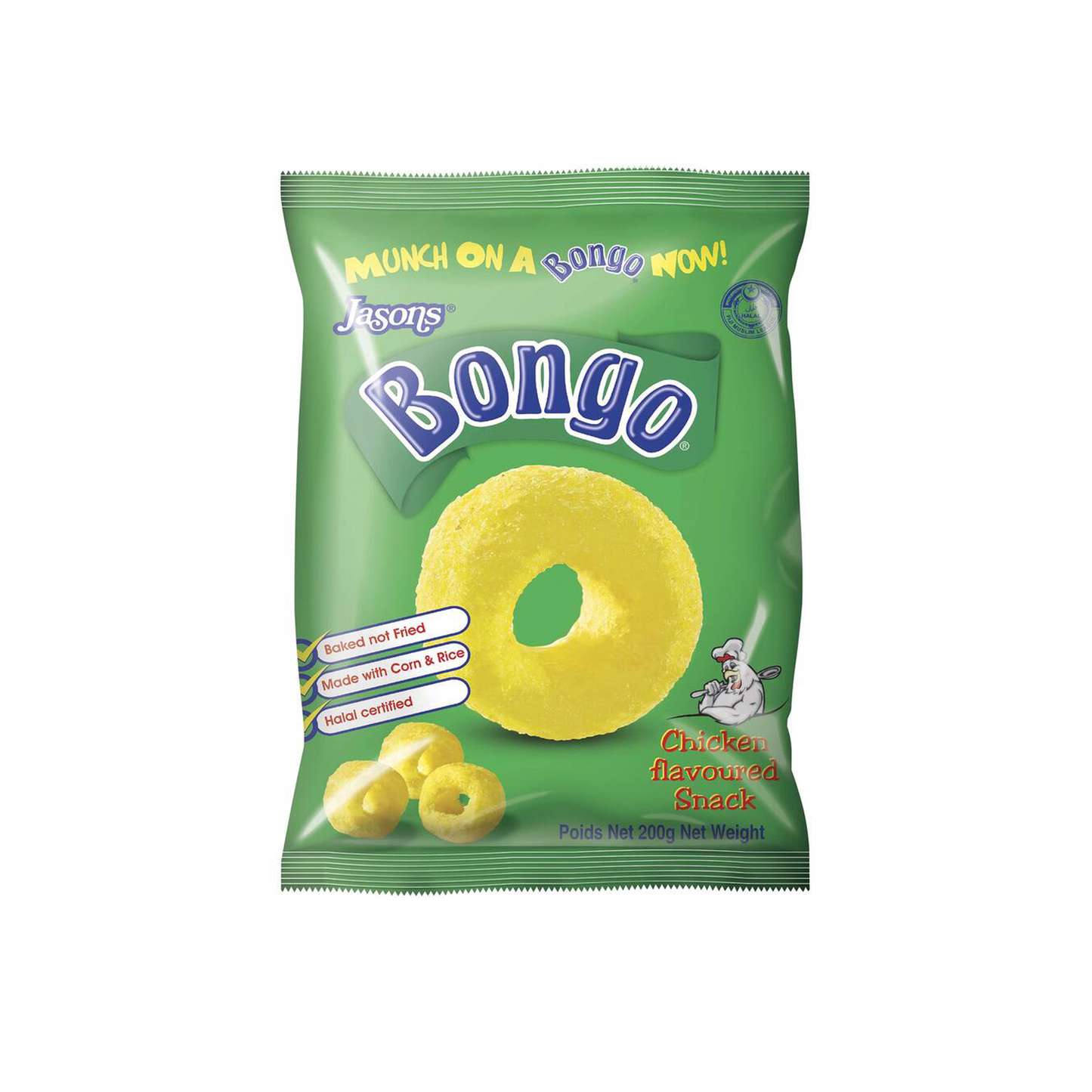 Bongo Puffs Chicken Flavor 5.5oz (Fiji)