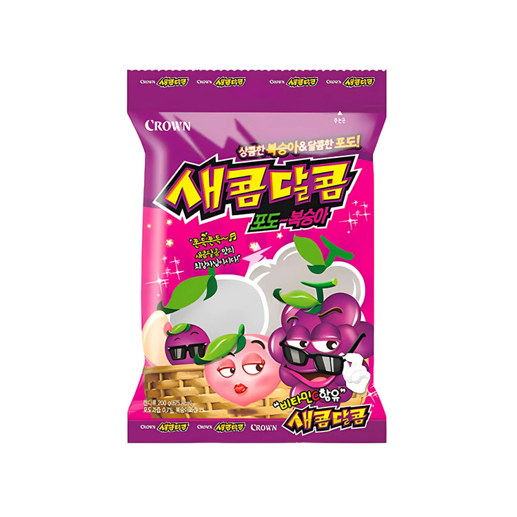 Crown Saekom Dalkom Grape & Peach (Korea)