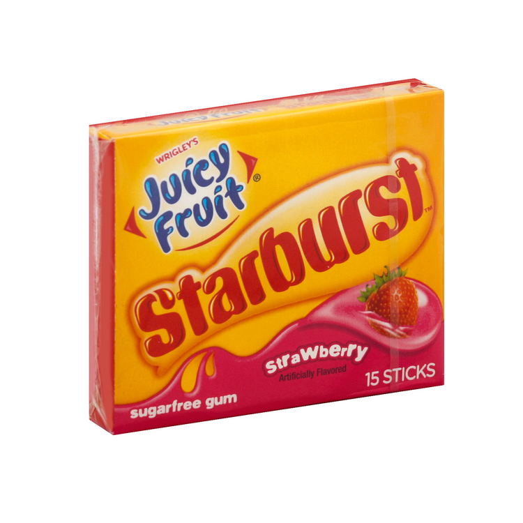 Juicy Fruit Starburst Strawberry Gum (US)