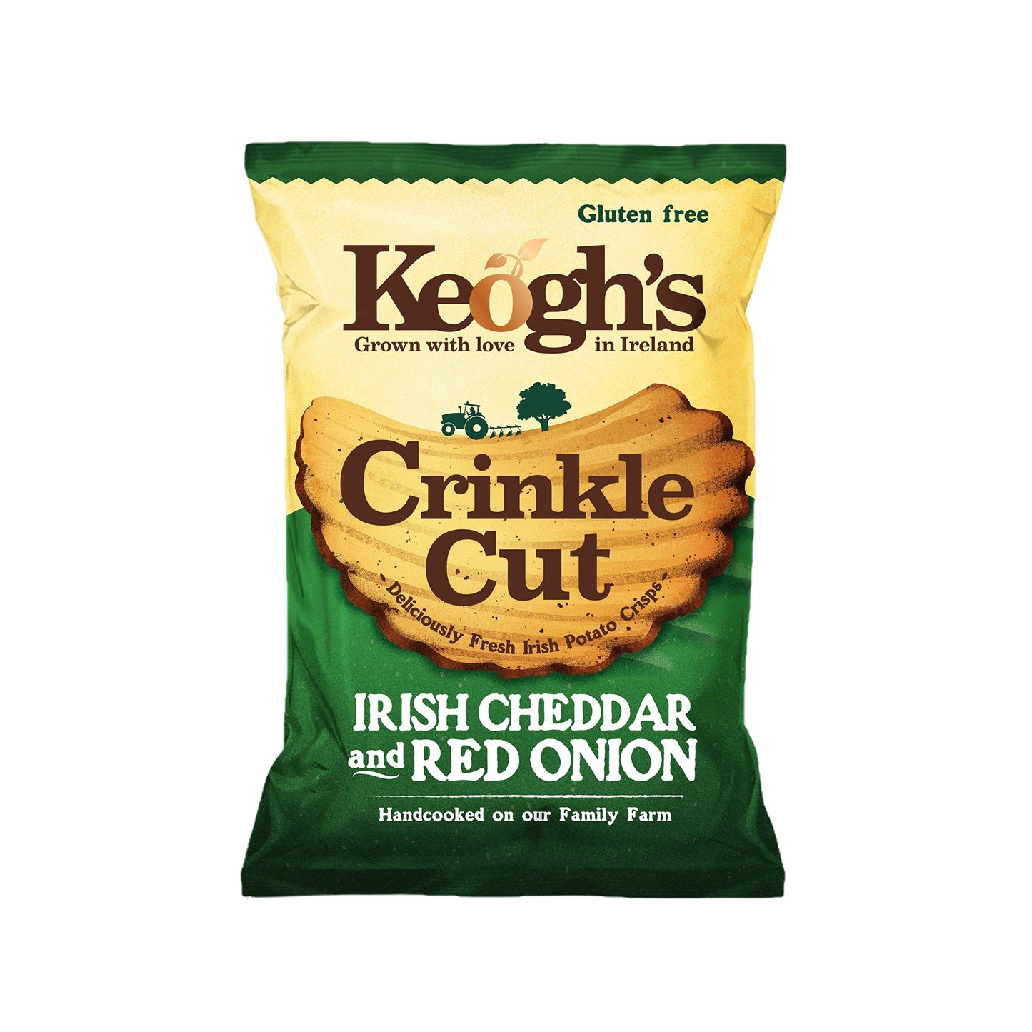 Keogh's Irish Cheddar & Red Onion Crinkle Cut Crisps (Ireland)