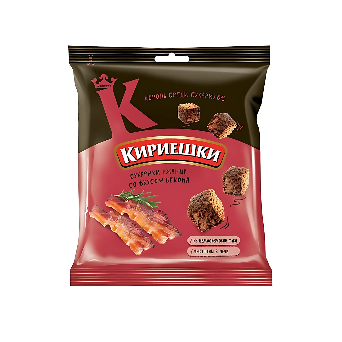 Kirieshki Rye Croutons Bacon Flavor (Russia)