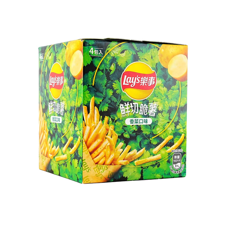 Lay's Cilantro Flover Fresh Cut Crispy Fries 4 Pack (Taiwan)