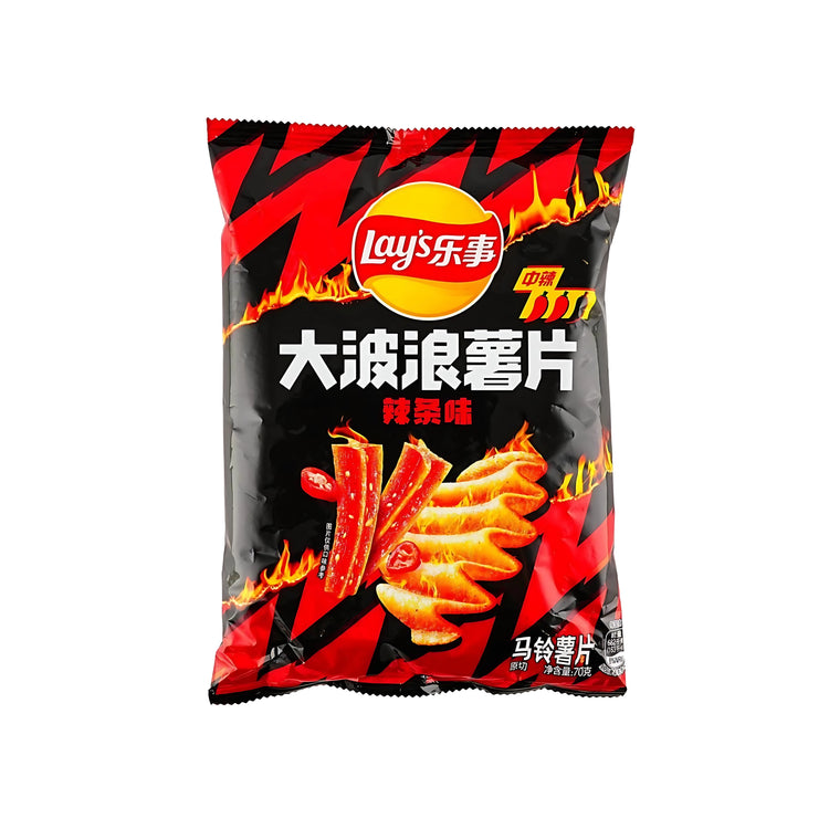 Lay's Wavy Potato Chips Spicy Latiao Flavor (China)