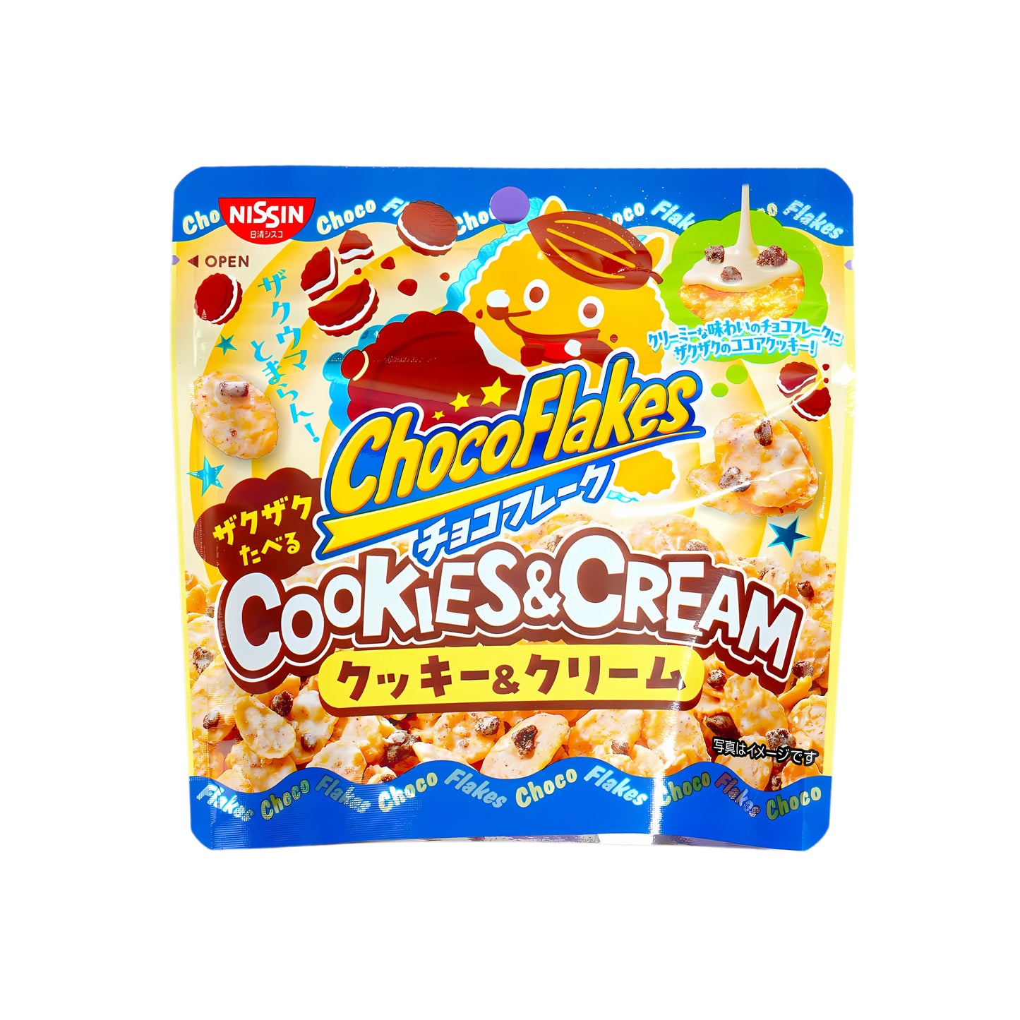Nissin Choco Flake Zaku Zaku Cookies & Cream (Japan)
