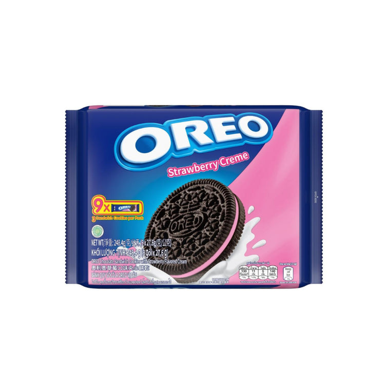 Oreo Biscuit Strawberry Creme (8.76oz)(China)