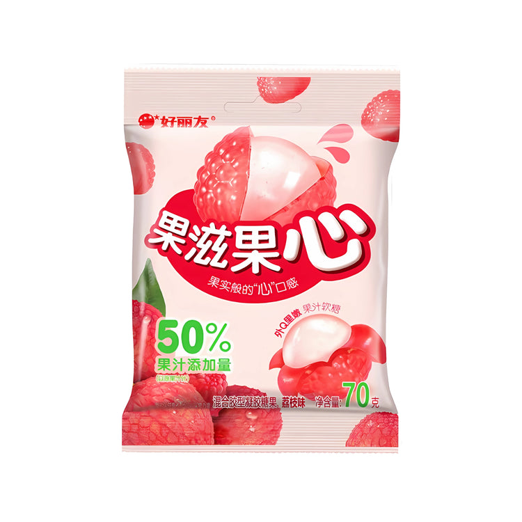Orion Lychee Flavored Filled Soft Candy (China)