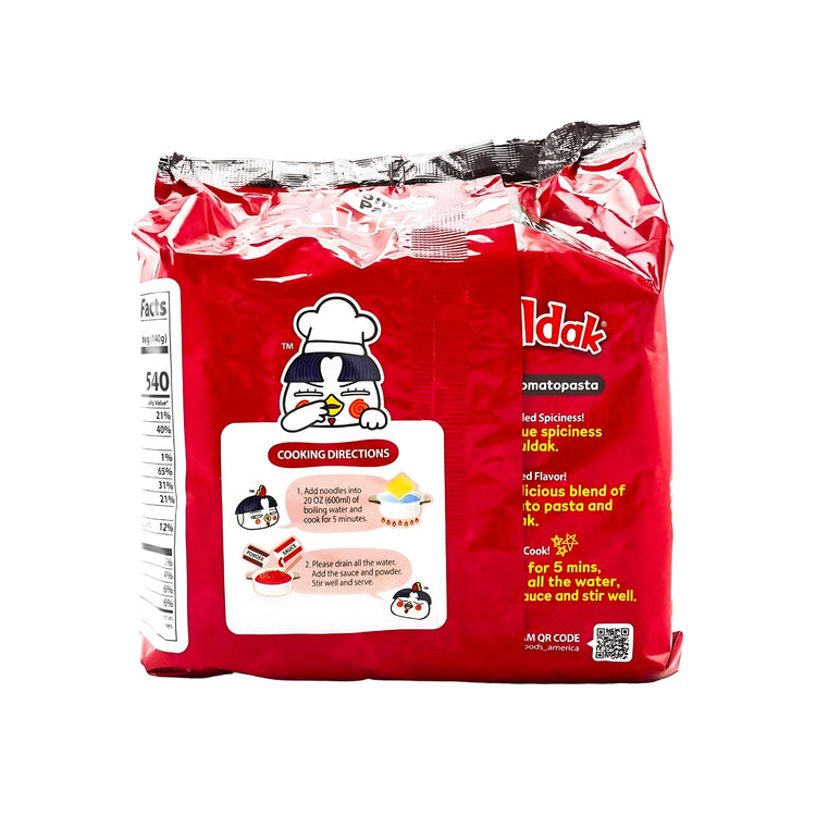 Samyang Buldak Tomato Pasta Ramen (5 Packs) (Korea)