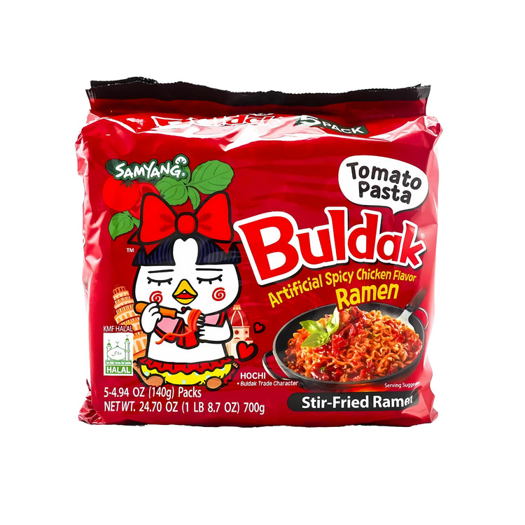Samyang Buldak Tomato Pasta Ramen (5 Packs) (Korea)