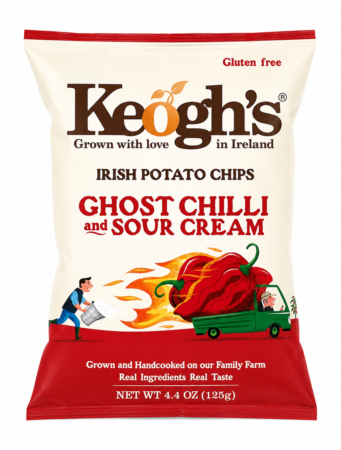 Keogh's Ghost Chilli & Sour Cream (4.4 oz)(Ireland)