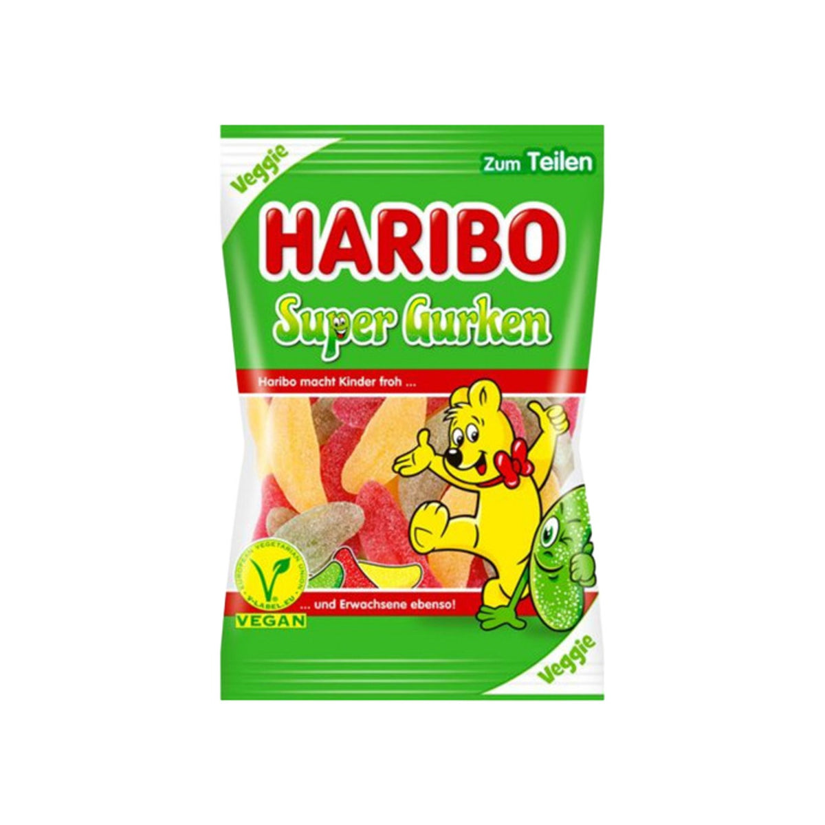 Haribo Super Gurken Sour Pickle Gummies (Germany)