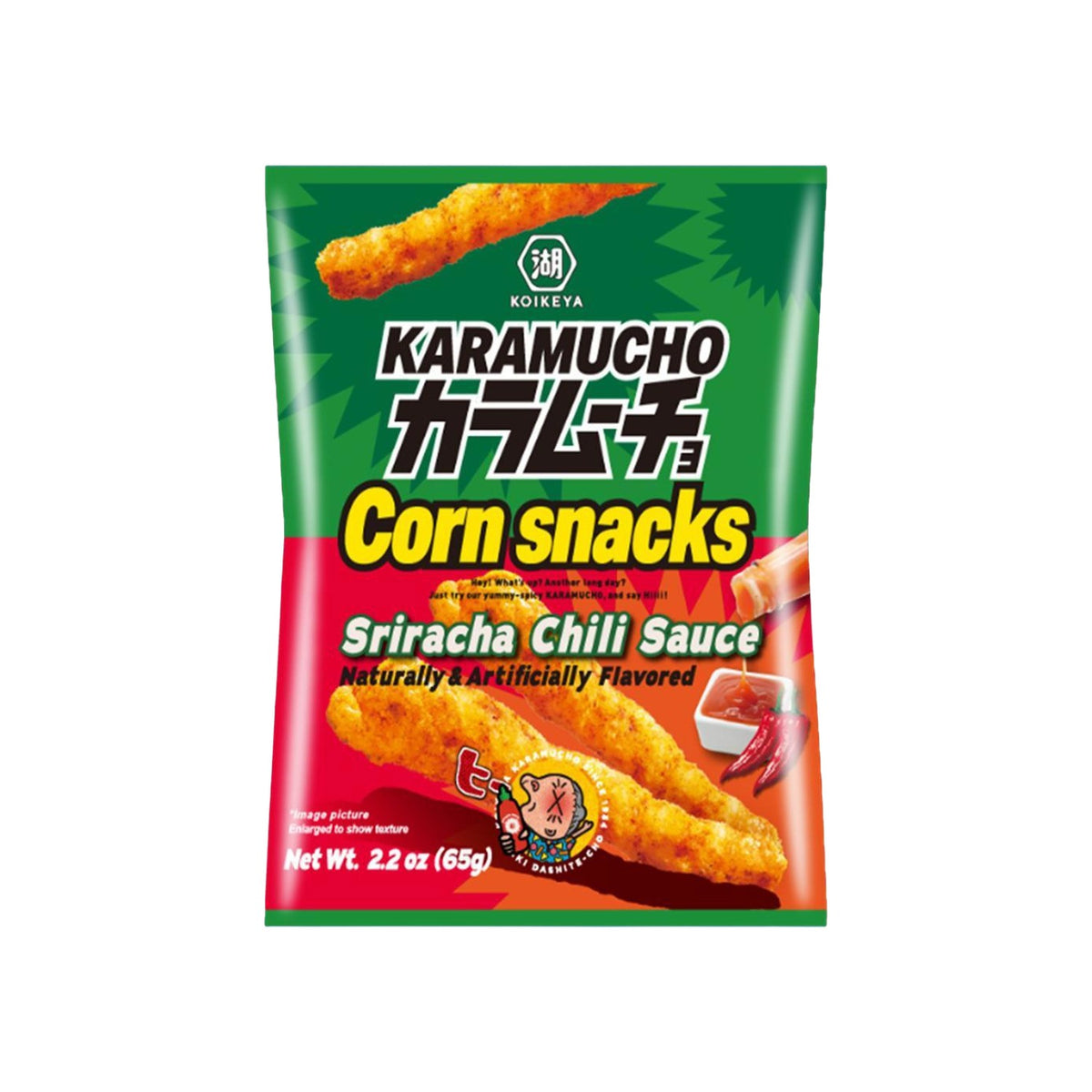 Koikeya Karamucho Corn Snacks Sriracha Chili Sauce Flavor (Japan)