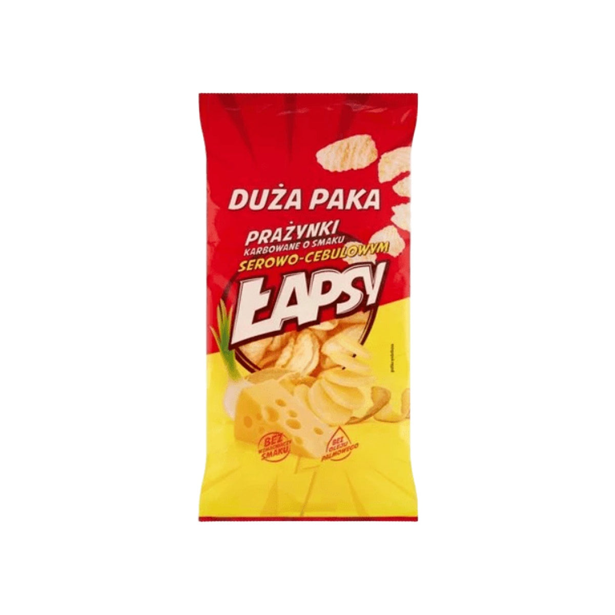 Lapsy Prażynki Cheese & Onion Snacks (Poland)
