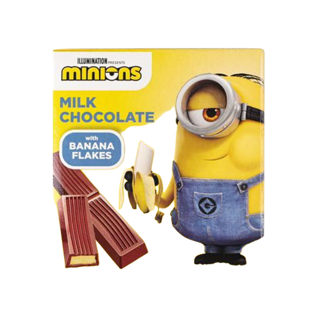 Lubimov Kids Milk Chocolate Bar with Milk Filling & Banana Flakes (Ukraine)