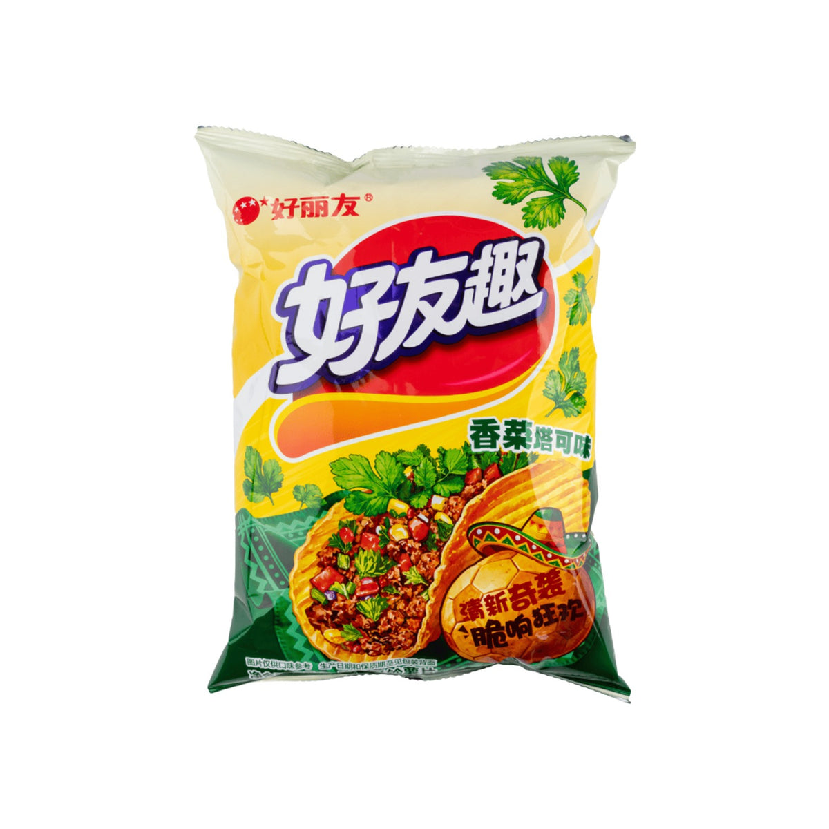 Orion Coriander Taco Flavored Chips (China)