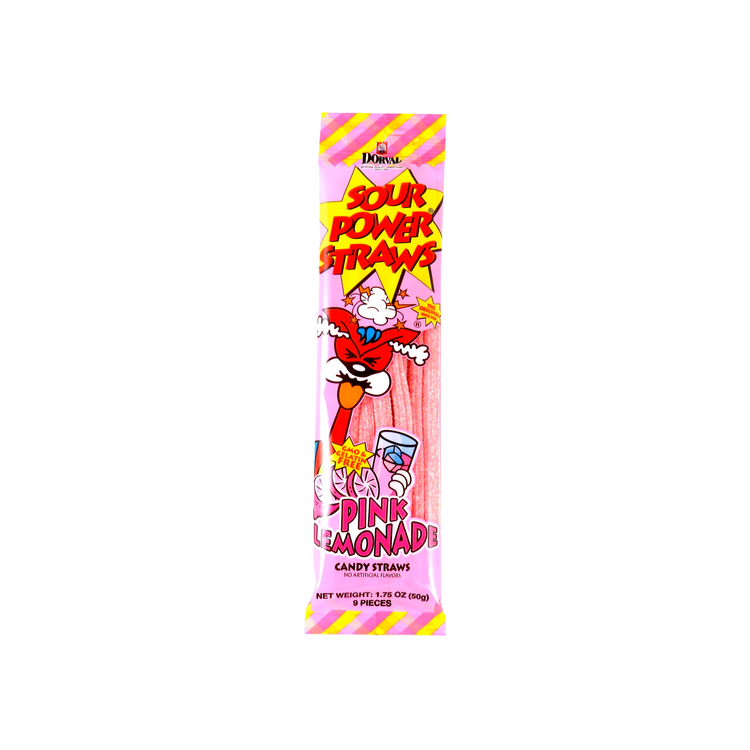 Dorval Sour Power Straws Pink Lemonade (Netherlands)