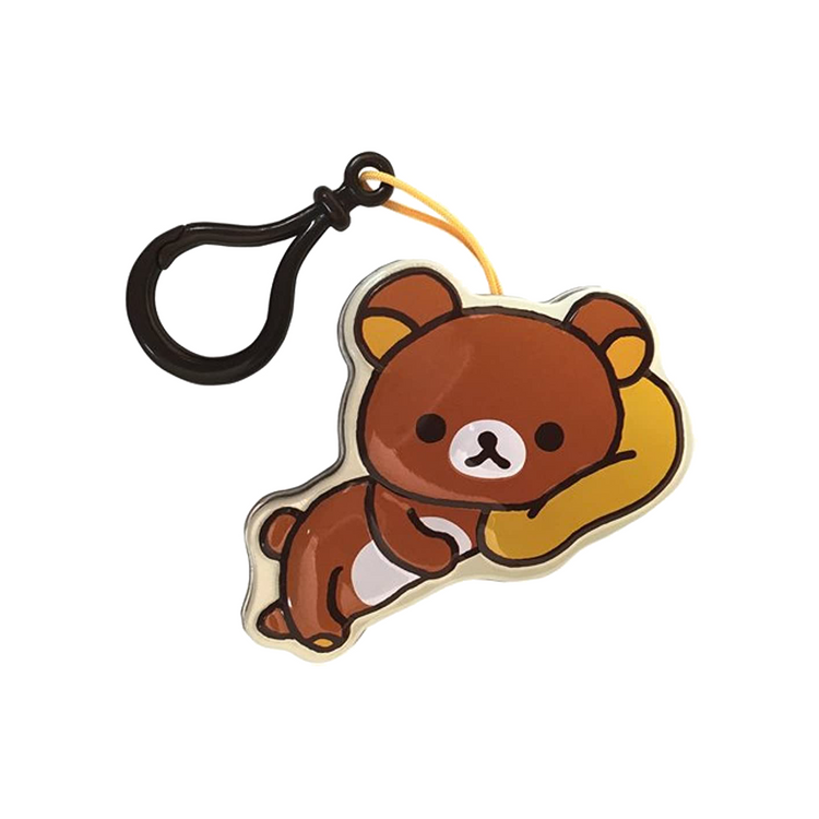 Rilakkuma Bear Tin & Clip w/ Marshmallow (US)
