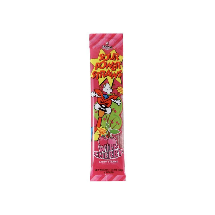 Dorval Sour Power Straws Wild Cherry (Netherlands)