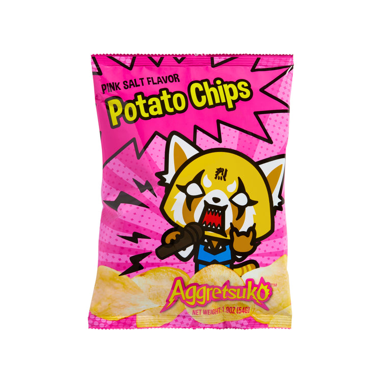 Aggretsuko Pink Salt Flavor Potato Chips (Taiwan)