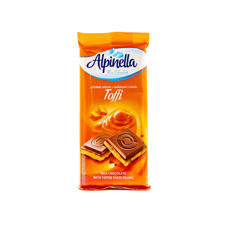 Alpinella Milk Chocolate Banana Toffee Bar (Poland)