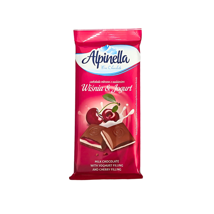 Alpinella Milk Chocolate with Yogurt Cherry Bar (Poland)