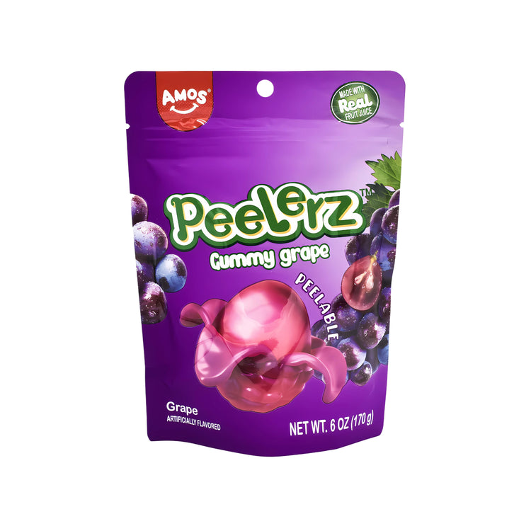 Amos Peelerz Gummy Grape Peg Bag (6oz)(USA)