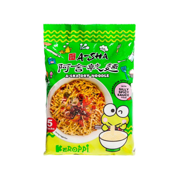 Asha Keroppi Dry Noodle with Silly Spicy Sauce (Single)(Taiwan)