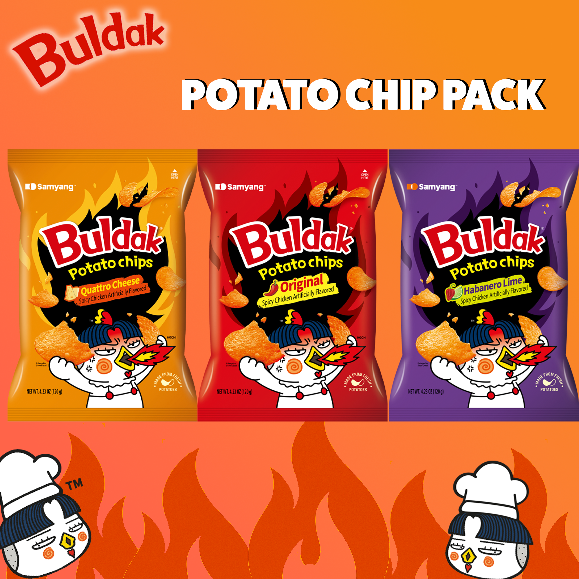 Samyang Buldak Potato Chip Triple Pack – Munch Addict