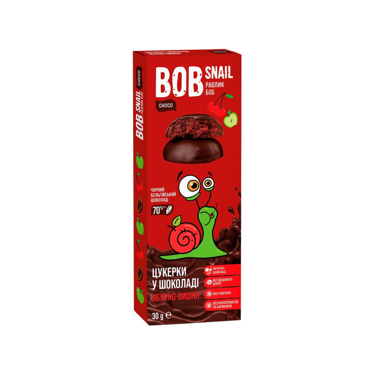 Bob Snail Apple Cherry in Black Chocolate (Ukraine)