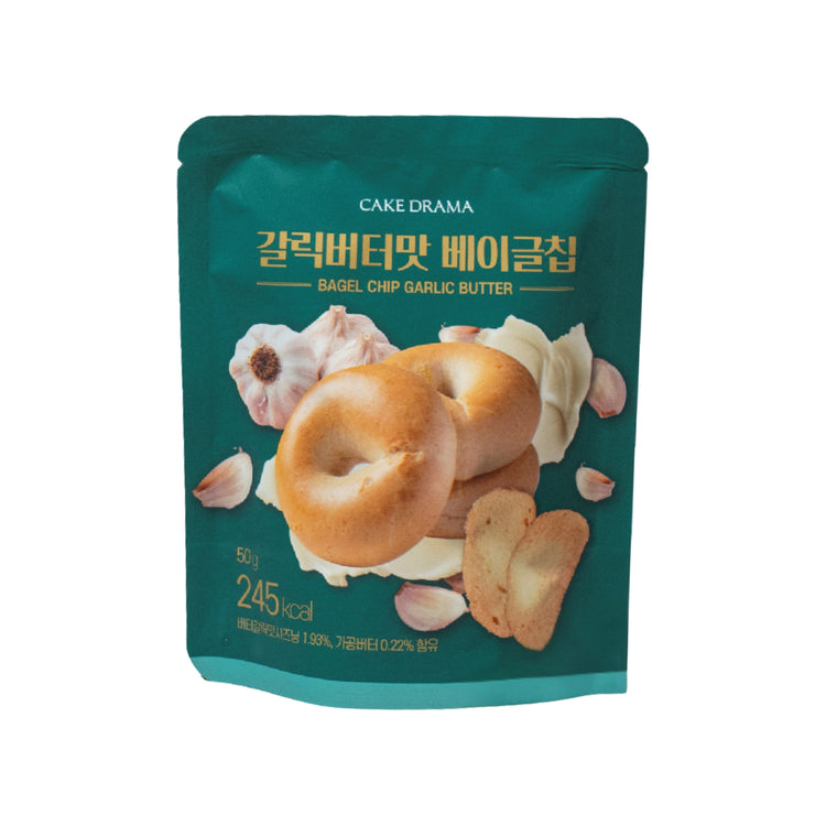 Cake Drama Garlic Butter Bagel Chips (Korea)