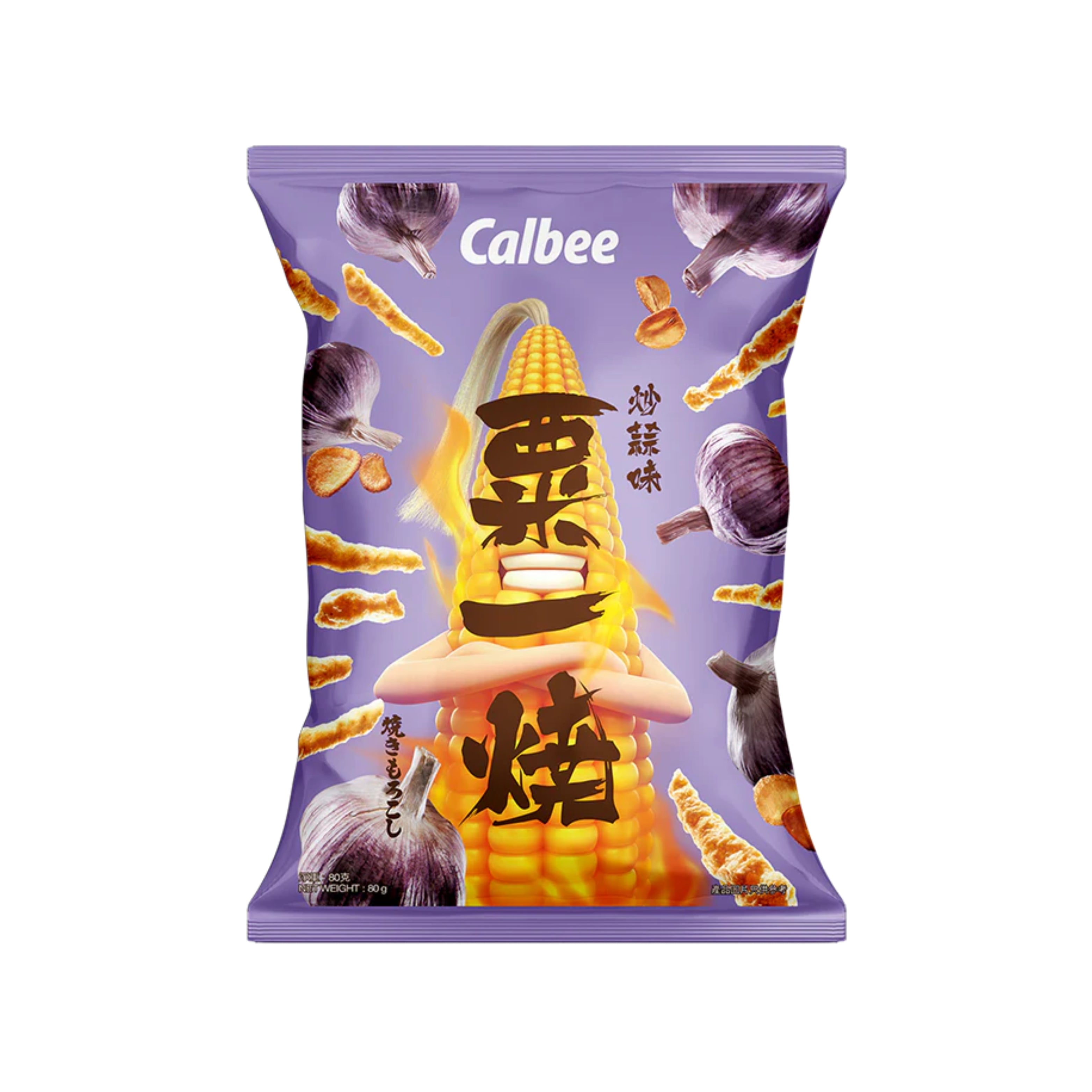 Calbee Grill-A-Corn Fried Garlic Flavor (Hong Kong) – Munch Addict
