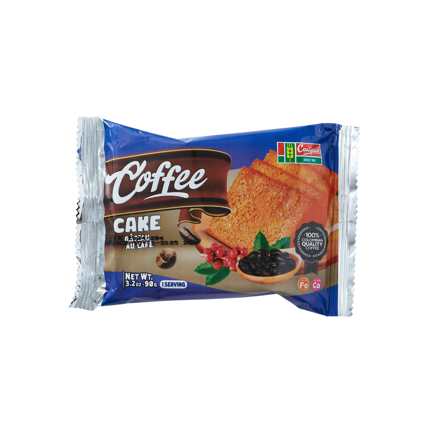 Castipan Coffee Cake Slice (Colombia)