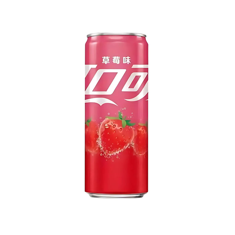 Coca Cola Soft Drink Strawberry Can (China)