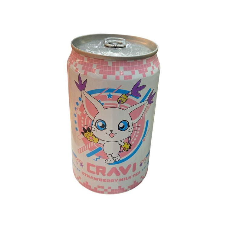 Cravi Digimon Strawberry Milk Tea (Taiwan)