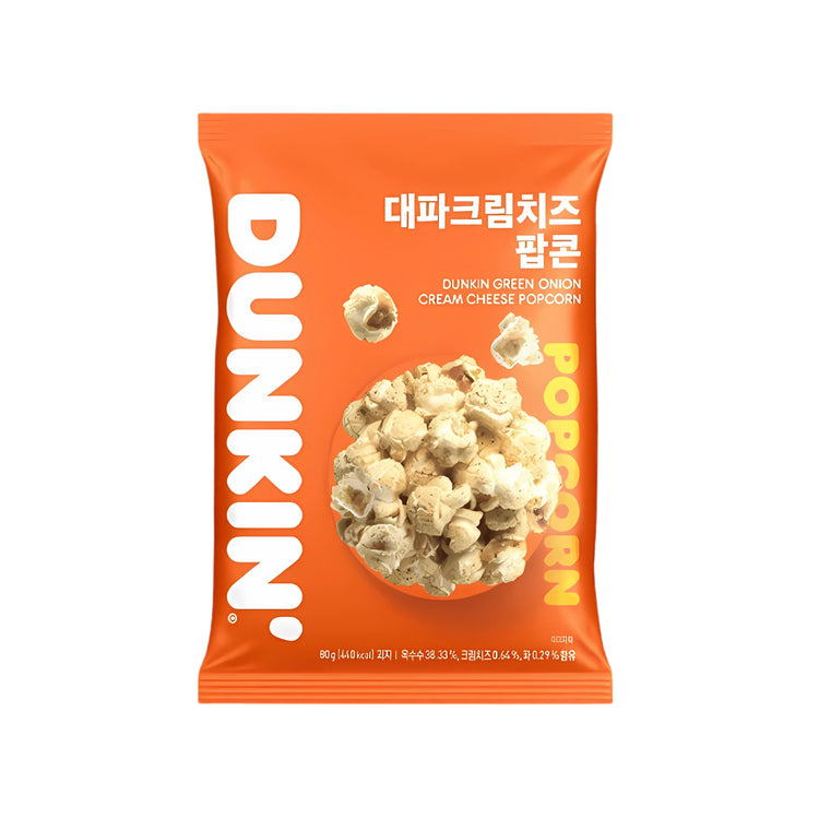 Dunkin' Green Onion Cream Cheese Popcorn (Korea)