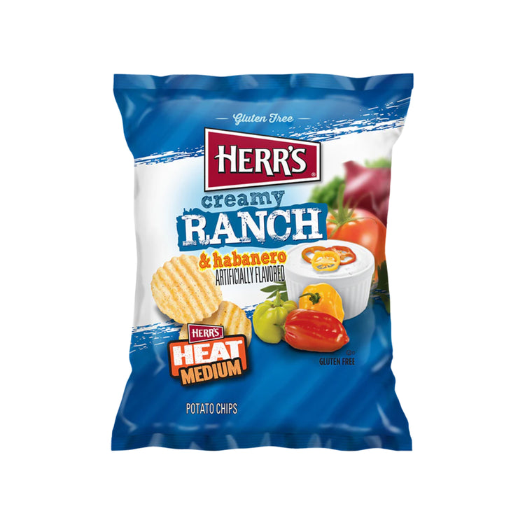 Herr's Creamy Ranch Habanero Chips (USA)