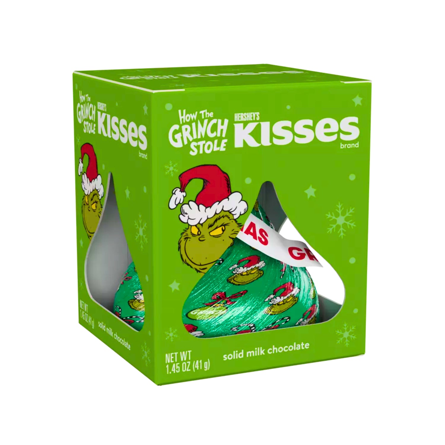 Hershey's Milk Chocolate Kiss Grinch Foil (US)