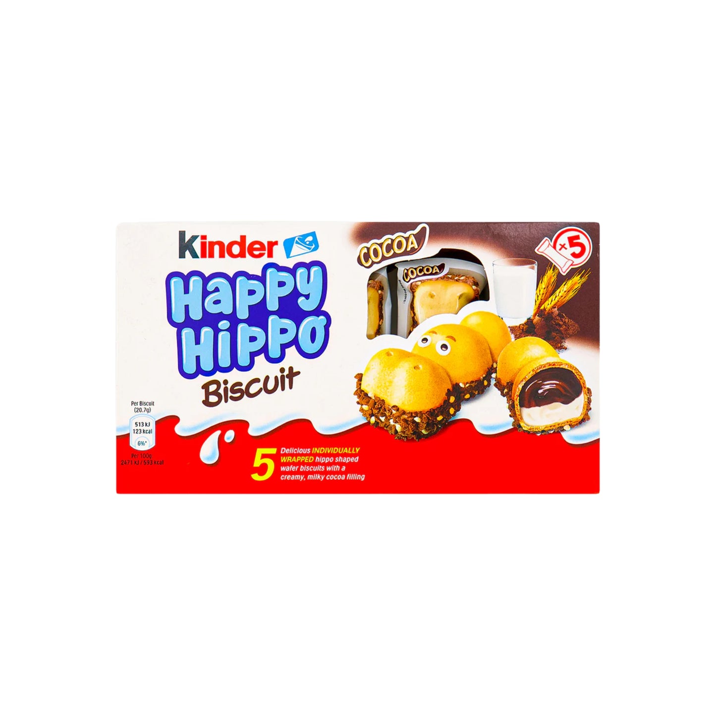 Kinder Happy Hippo Cocoa Cream 5 Pack (Germany)