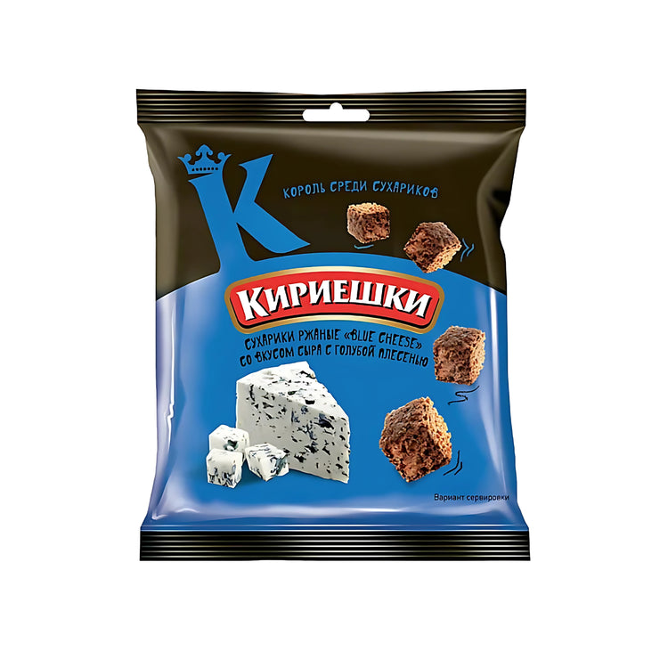 Kirieshki Rye Croutons Blue Cheese Flavor (Russia)