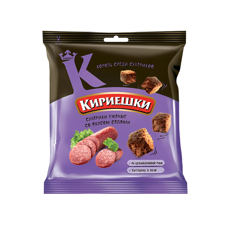 Kirieshki Rye Croutons Salami Flavor (Russia)