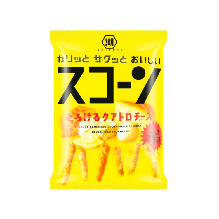 Koikeya Corn Puff Quattro Cheese (Japan)