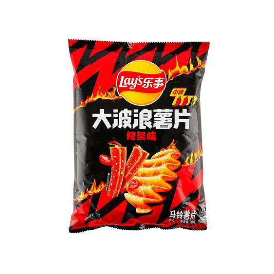 Lay's Wavy Potato Chips Spicy Latiao Flavor (China)
