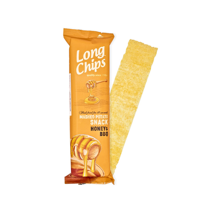 Long Chips Potato Snack Honey & BBQ (Latvia)