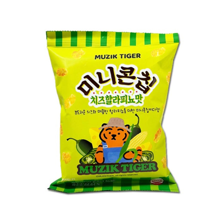 Muzik Tiger Mini Corn Chip Cheese Jalapeno (Korea)