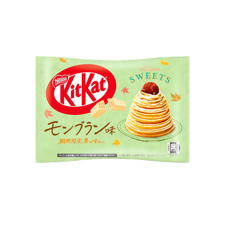 Nestle Kitkat Chestnut Mont Blanc Biscuits in Chocolate (Japan)