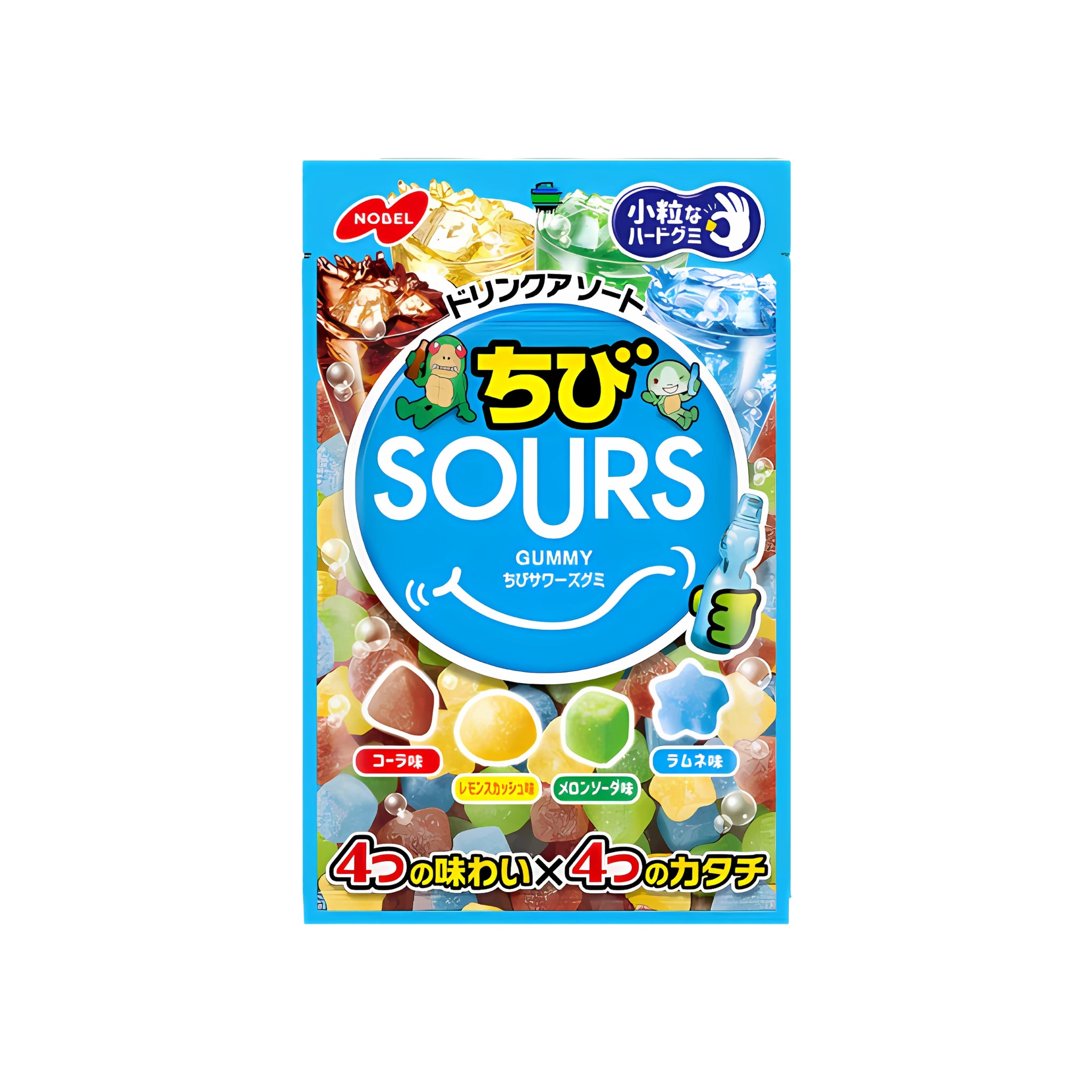 Nobel Sours Gummy Assorted Soda Drink (Japan)