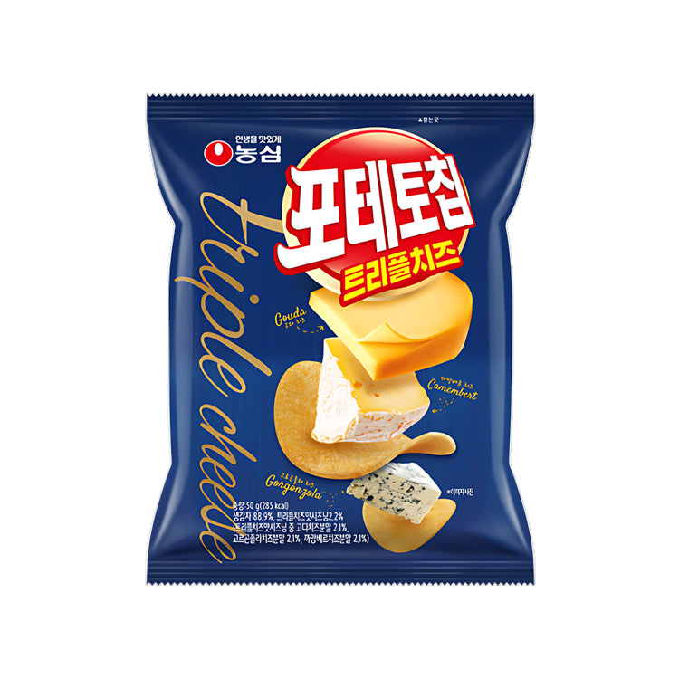 Nongshim Triple Cheese Potato Chips (Korea)