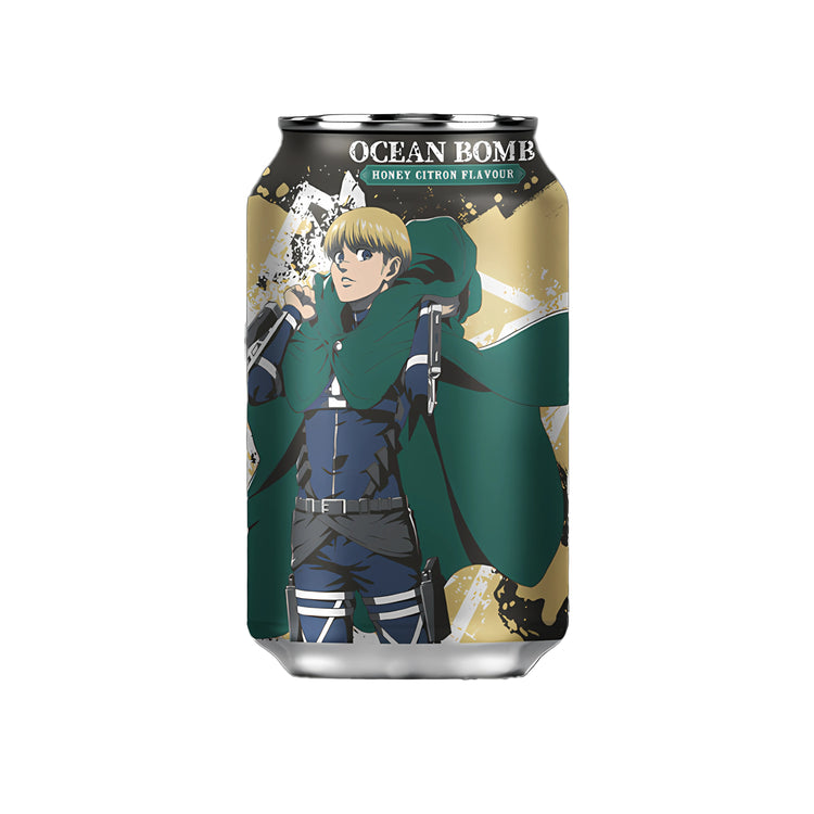 Ocean Bomb Attack on Titan Sparkling Water Honey Citron Flavor (Taiwan)