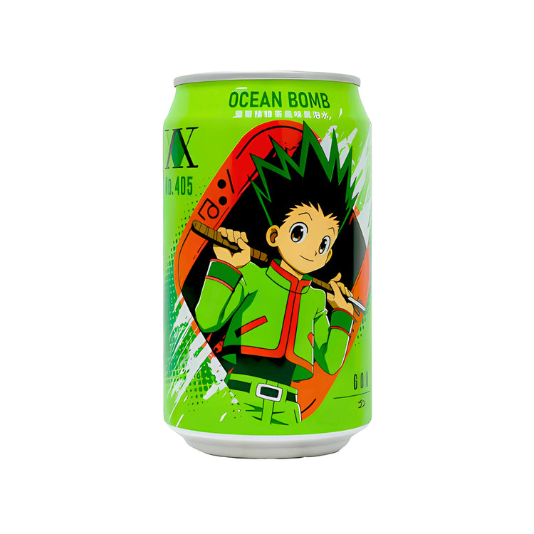 Ocean Bomb Hunter X Hunter Sparkling Water Grapefruit Green Tea Flavor (Taiwan)